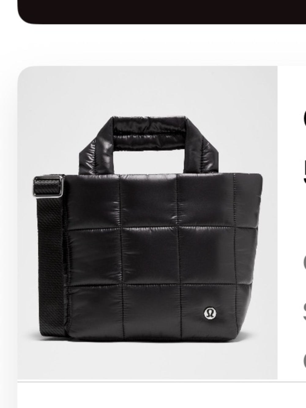 Lululemon Quilted Grid Tote Bag Mini 5L